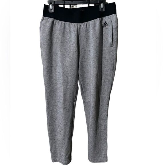 Gray adidas gray black marble sweatpants - M  / Medium - Picture 1 of 5